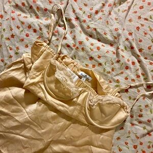 Mirror Palais Pale Pink Silk Mini Dress